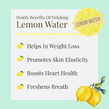 hydrating lemon water