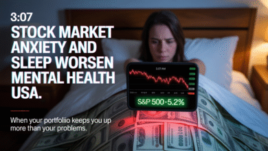 Stock Market Anxiety and Sleep- mental health USA