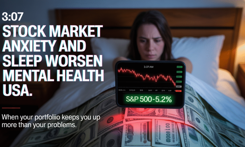 Stock Market Anxiety and Sleep- mental health USA