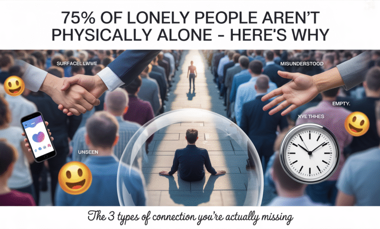 surrounded by people but feel alone