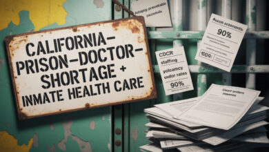 California-prison-doctor-shortage +inmate health care
