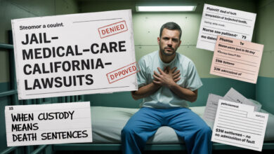 jail medical care + California jail medical lawsuits