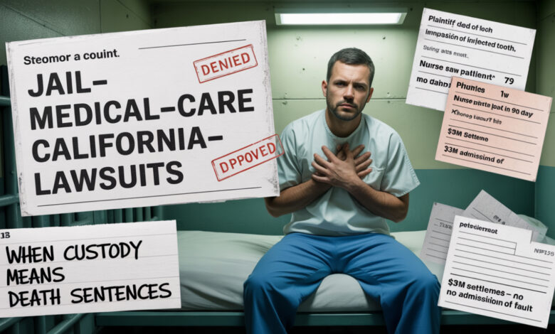 jail medical care + California jail medical lawsuits