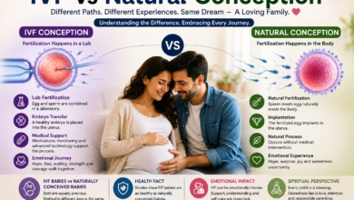 IVF vs natural conception comparison showing IVF pregnancy vs natural pregnancy, IVF babies, emotional impact, and spiritual meaning