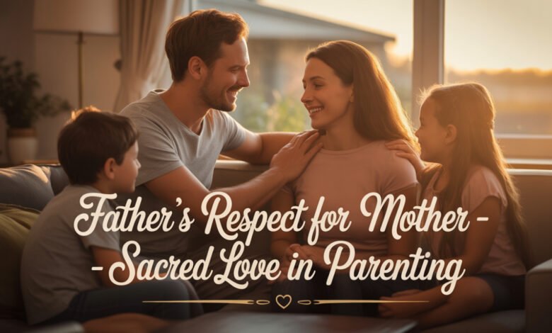 father’s respect for mother, impact of father’s behavior on children, sacred love in parenting, teaching love through example