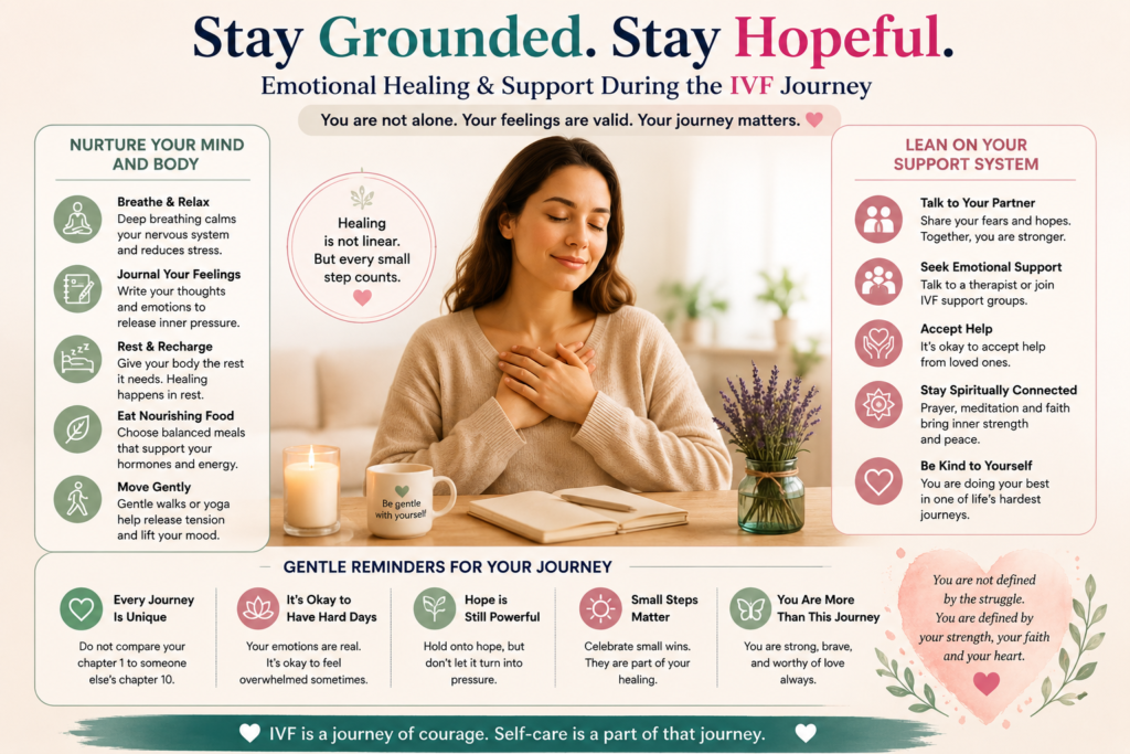 Grounding and healing during the IVF journey with emotional support, spiritual care, and nervous system regulation