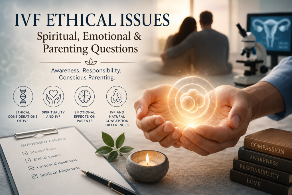 IVF ethical issues with spiritual parenting, emotional awareness, and conscious fertility decisions