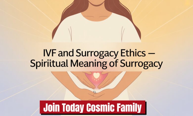 Explore IVF and surrogacy ethics, spiritual meaning of surrogacy, emotional impact of surrogacy, compassion in IVF and surrogacy.