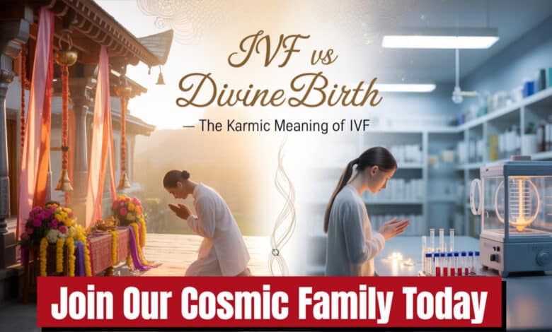 IVF vs divine birth, karmic meaning of IVF, commercialization of conception, spiritual pregnancy journey, divine plan for childbirth