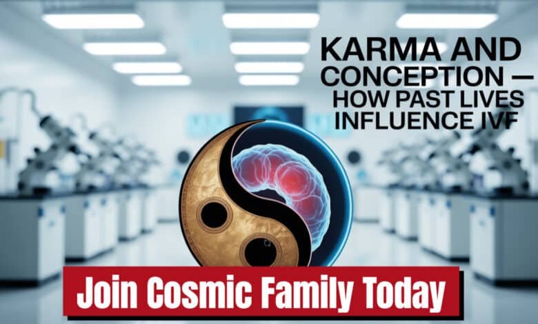 1. karma and conception 2. past life influence on pregnancy 3. IVF and karmic destiny 4. spiritual meaning of delayed conception