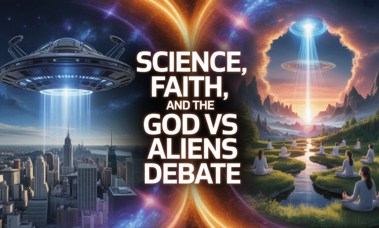 Science and the God vs aliens debate, Cosmic energy vs alien technology, Faith in divine creation
