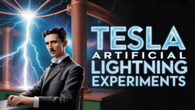 Tesla artificial lightning experiments, Nikola Tesla thunderbolt invention theory, Tesla vision of mastering lightning power
