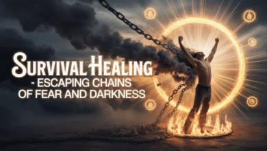 fear and darkness, survival healing, chains of fear, black magic darkness, and spiritual protection.