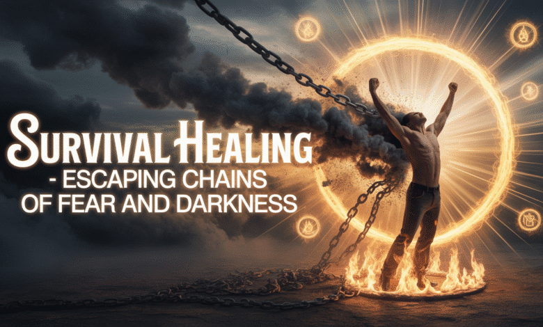 fear and darkness, survival healing, chains of fear, black magic darkness, and spiritual protection.