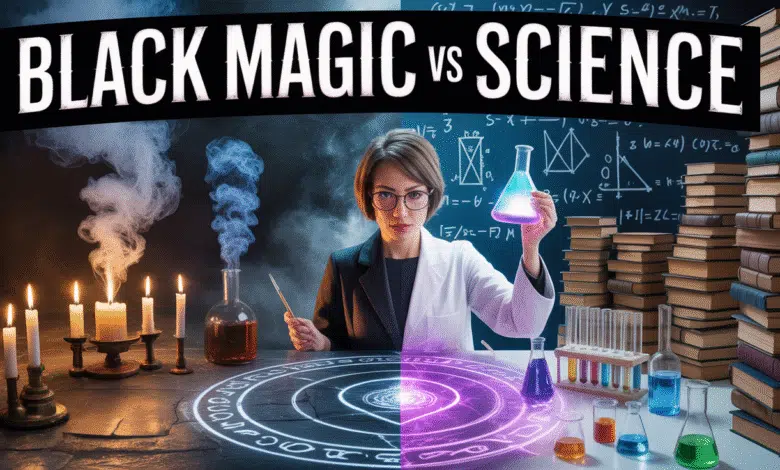 Explore more detail about Black Magic vs Science, scientific explanation, rational thinking, mind illusion, and superstition belief.
