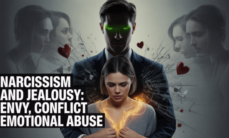 Explore Narcissism and jealousy, envy in narcissistic relationships, creates relationship conflict and emotional abuse from narcissists