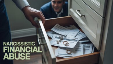 Hidden Debt by Narcissistic Spouses Financial Abuse in Marriage Narcissistic Spouse and Money Problems Secret Debt in Toxic Relationships Economic Abuse in Marriage
