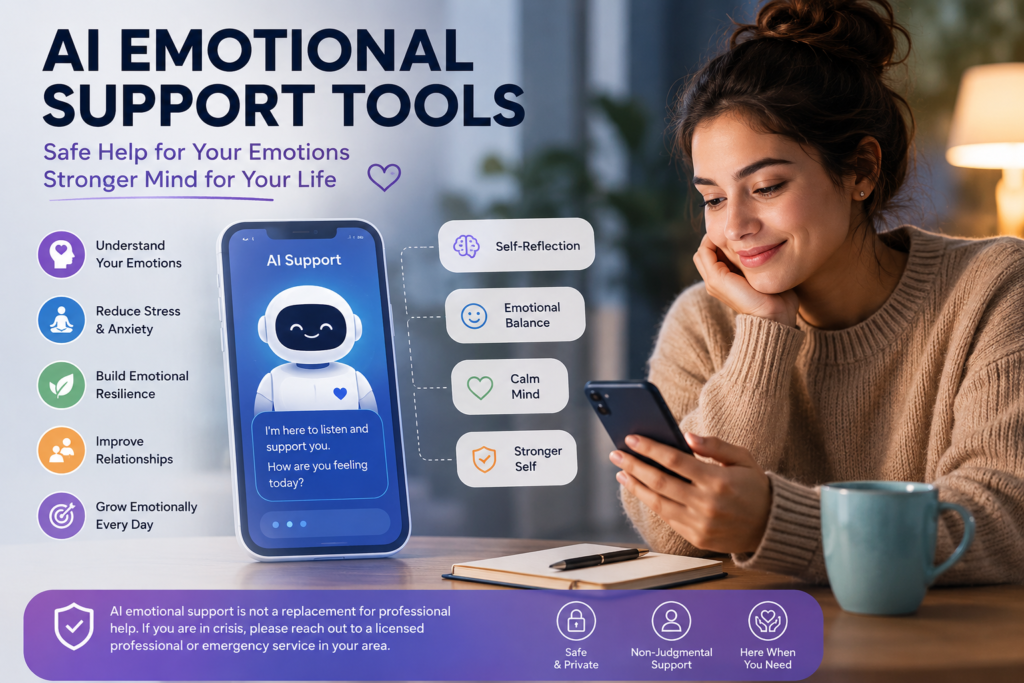 AI mental health tools helping users pause, reflect, and calm emotional reactions