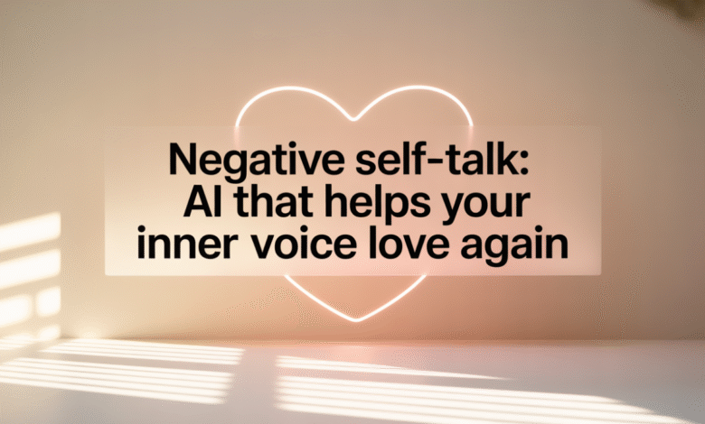 negative self-talk, AI negative self-talk detection, AI thought reframing tools, AI confidence restoration coaching, AI mindset healing guidance