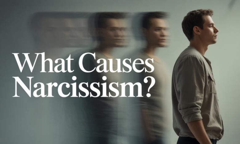What causes narcissism, causes of narcissistic personality, childhood trauma narcissism, environmental causes narcissism, development factors