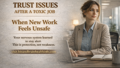 trust issues after toxic job, trust damage, workplace trauma, hypervigilance, emotional healing