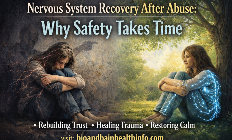 nervous system recovery after abuse, trauma physiology, cortisol stress, emotional regulation, healing