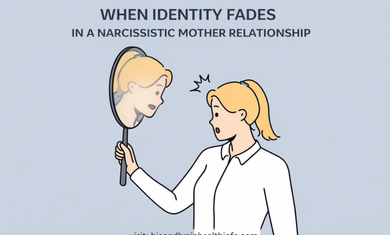 identity loss from narcissistic mother, identity erosion , enmeshment, emotional abuse, healing