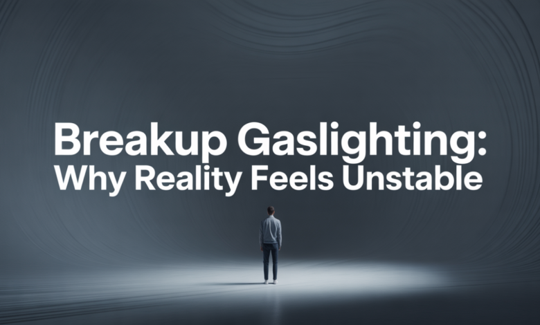 breakup gaslighting , gaslighting during breakup, self doubt after breakup , narcissistic abuse, reality distortion