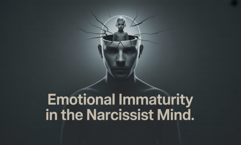 emotional immaturity narcissist, emotional dysregulation, narcissistic coping, fragile ego narcissism, narcissist emotional growth