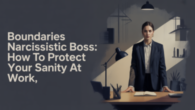 boundaries narcissistic boss, narcissistic control, boundary setting work, assertive communication , emotional detachment