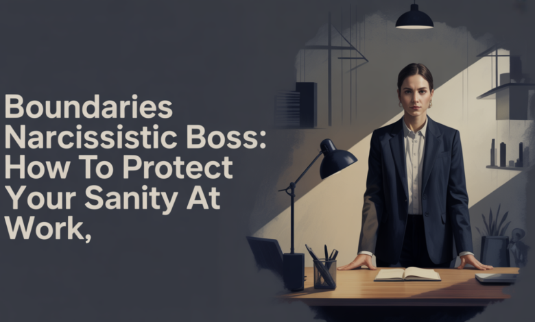 boundaries narcissistic boss, narcissistic control, boundary setting work, assertive communication , emotional detachment