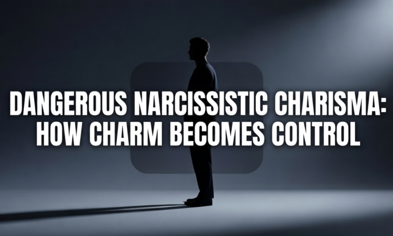 dangerous narcissistic charisma, dark charisma psychology, emotional manipulation, narcissistic charm, power seduction