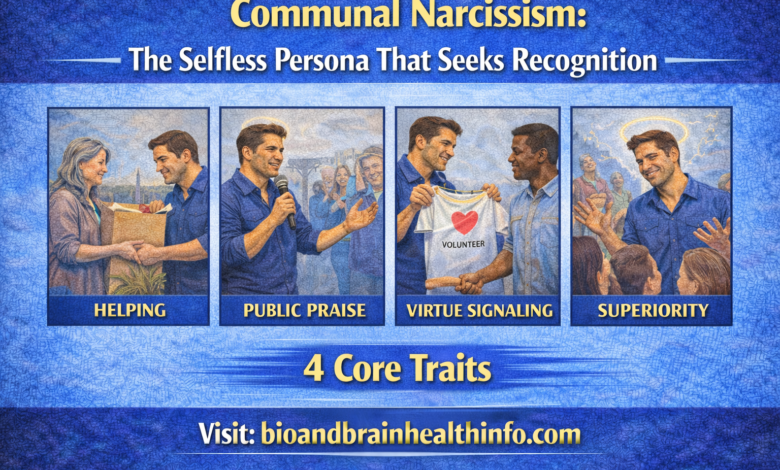 communal narcissism, altruistic narcissism, virtue signaling, social validation seeking, covert grandiosity