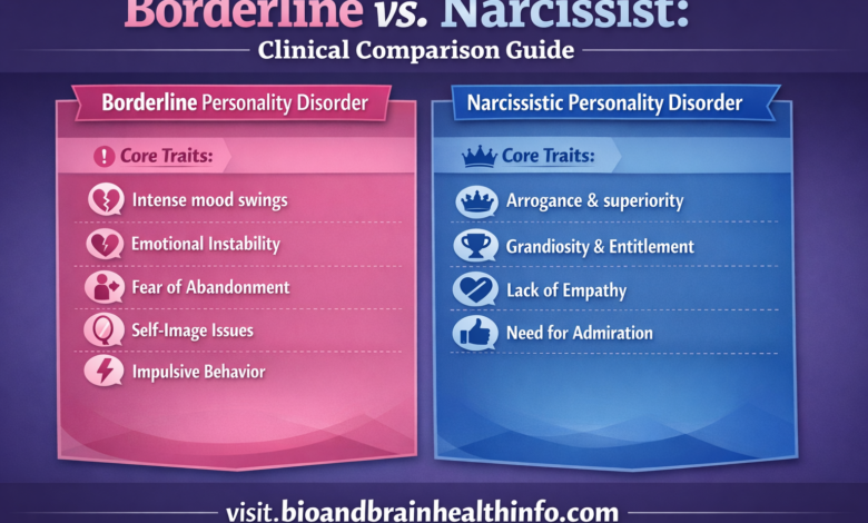 borderline vs narcissist, BPD vs NPD, emotional reactivity, interpersonal patterns, trauma history