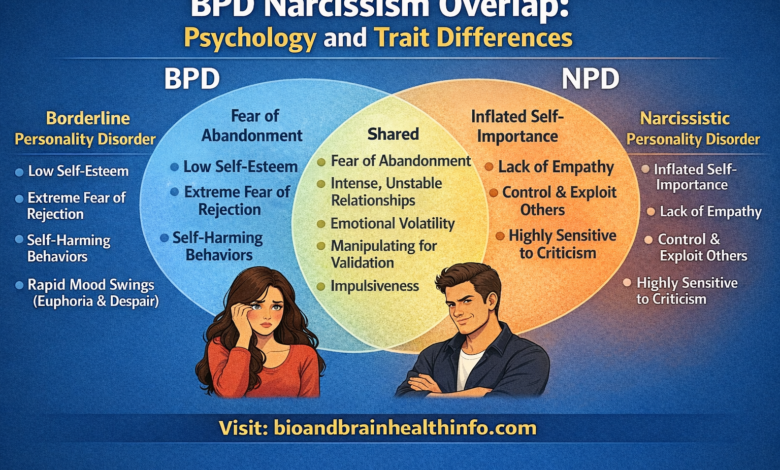 bpd narcissism, emotional dysregulation, identity instability, narcissistic traits, personality overlap