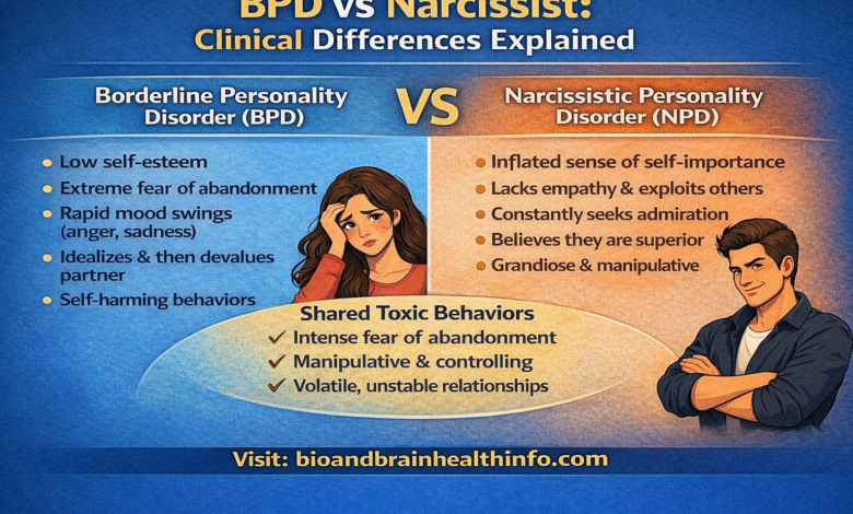 bpd vs narcissist, BPD vs NPD traits, empathy differences, emotional reactivity, personality comparison