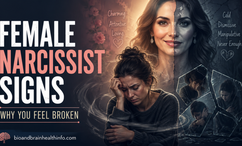 female narcissist signs, female narcissist relationship signs, female narcissist traits, emotional manipulation, loss of self-trust, conditional love, narcissistic relationship patterns, female covert narcissist signs, emotional abuse, relationship confusion