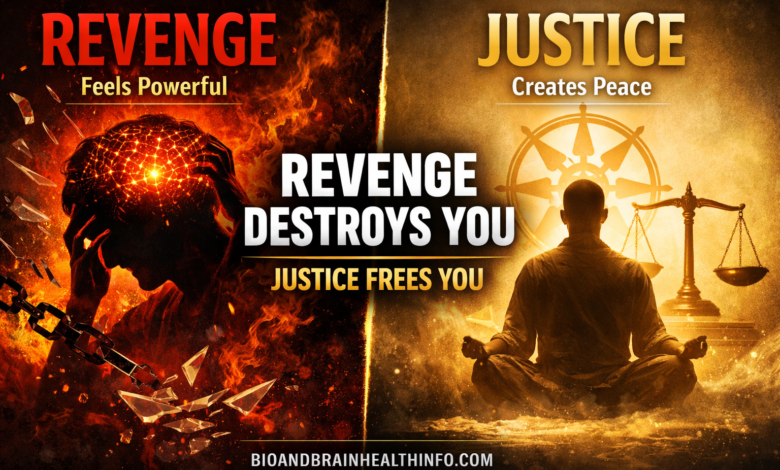 revenge vs justice , is revenge ever justified, difference between revenge and justice, psychology of revenge, how to seek justice without anger