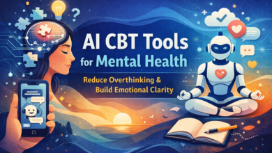 AI CBT tools for mental health to reduce overthinking and improve emotional clarity