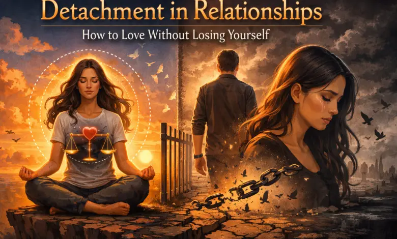 Detachment in relationships explained through emotional balance, healthy boundaries, and letting go of attachment without losing love