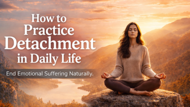 How to practice detachment in daily life without suppressing emotions