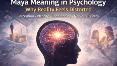 Maya meaning in psychology showing how perception, identity, and nervous system create illusion in the human mind