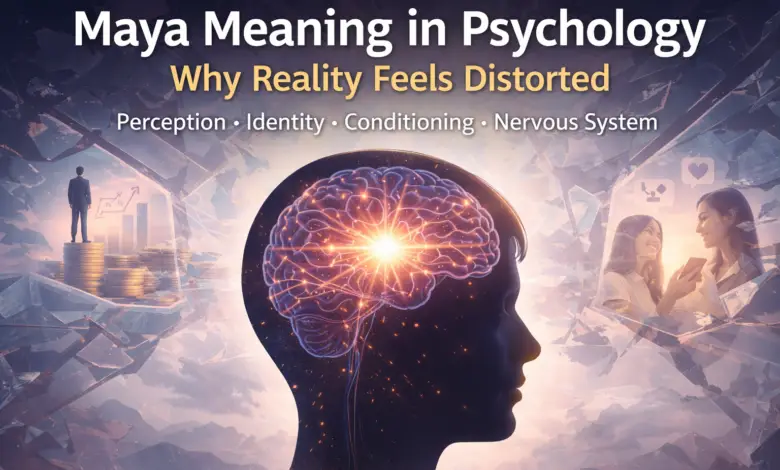 Maya meaning in psychology showing how perception, identity, and nervous system create illusion in the human mind