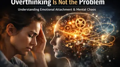 Overthinking and emotional attachment causing mental chaos and anxiety