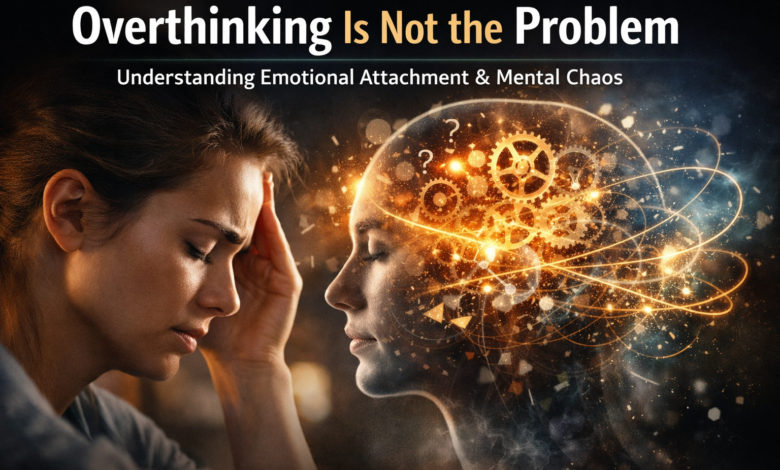 Overthinking and emotional attachment causing mental chaos and anxiety