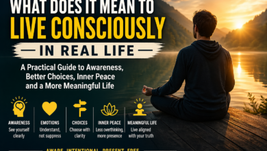 What does it mean to live consciously in real life through awareness, emotional clarity, and intentional daily choices