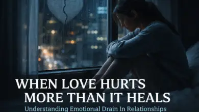 When love hurts more than it heals emotional drain in relationships featured image showing loneliness and heartbreak