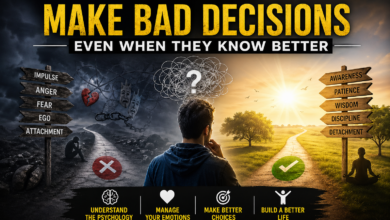 Why people make bad decisions due to emotional decision making, poor judgment, attachment, fear, and lack of awareness.