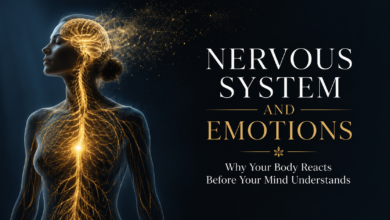 Nervous system and emotions explained through emotional reaction psychology, nervous system regulation, why emotions feel intense, and body based emotional response.