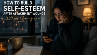 self-esteem vs self-worth after attachment wounds and emotional rejection